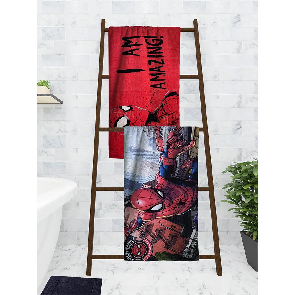 Marvel I Am Amazing Spiderman Kids Bath Towels Set Of 2