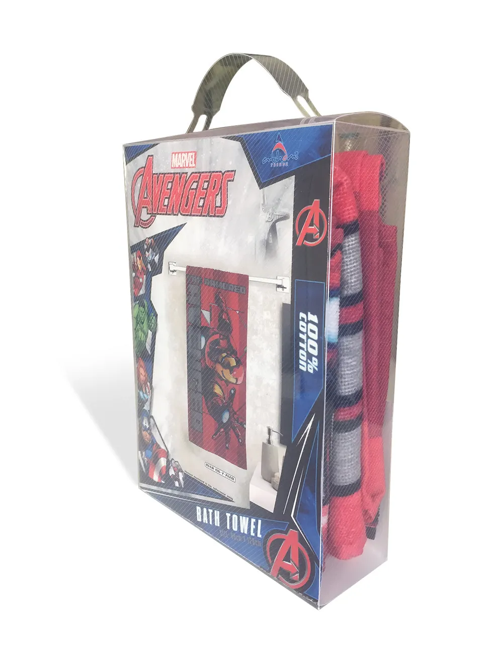 Marvel Red Avengers Kids Cotton Bath Towel