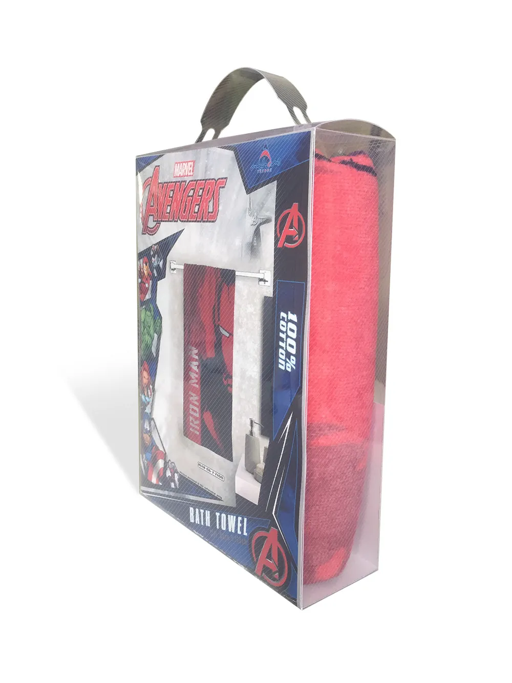 Marvel Red Ironman Kids Cotton Bath Towel