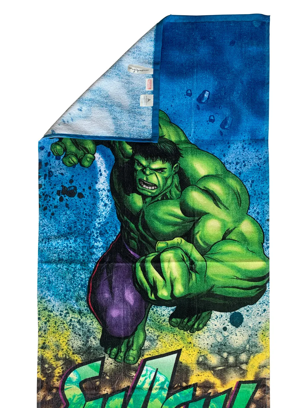 Marvel The Hulk & Spiderman Kids Bath Towels Set Of 2
