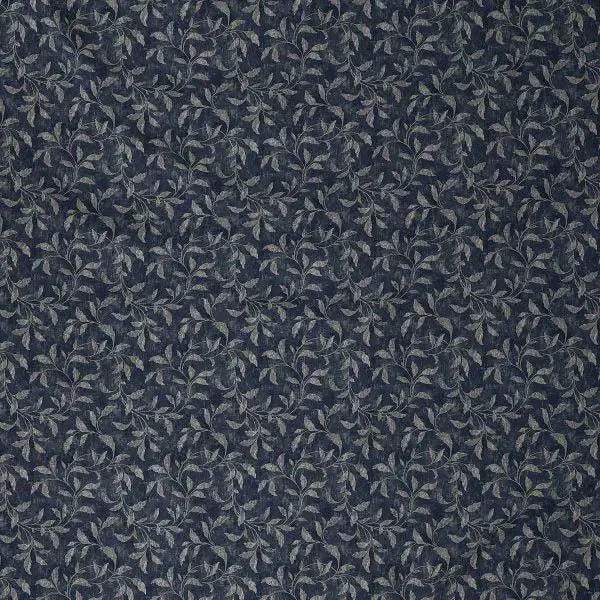 Maspar 100% Cotton Blue Bedsheet with 2 Pillow Covers (200 TC)- Backyard Patio Rustic Leaf Printed