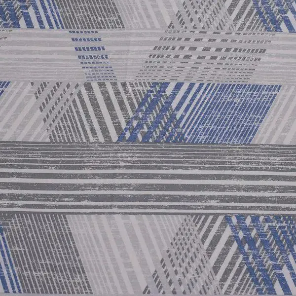 Maspar 100% Cotton Blue Bedsheet with 2 Pillow Covers (210 TC) - PBS Nomad Sculpt Maximus Printed