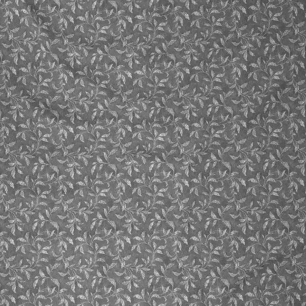 Maspar 100% Cotton Grey Bedsheet with 2 Pillow Covers (200 TC)- Backyard Patio Rustic Leaf Printed