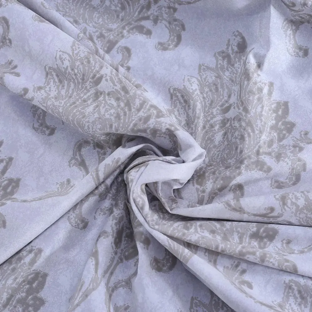 Maspar 100% Cotton Neutral King Size Bedsheet with 2 Pillow Covers (210 TC) - PBS Nomad Scuplt Pietra Printed