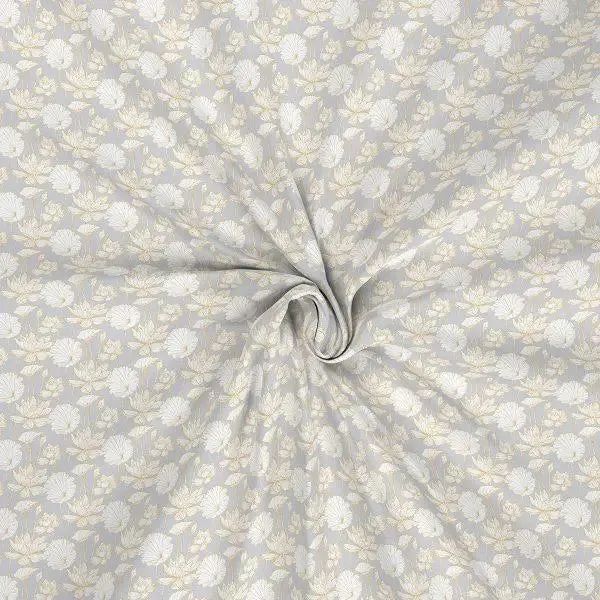 Maspar 100% Cotton Yellow Bedsheet with 2 Pillow Covers (200 TC)- Backyard Patio Albrecht Printed