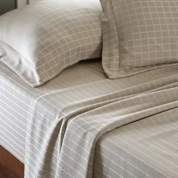 Maspar Bliss Reversible Egyptian Cotton Ultra-Soft Beige King Size Bedsheet with 2 Pillow Covers (300 TC)