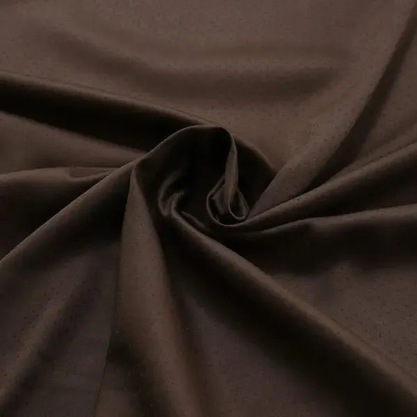 Maspar Clemonte Self Jacquard 100% Cotton Brown King Size Bedsheet with 2 Pillow Covers (200 TC)