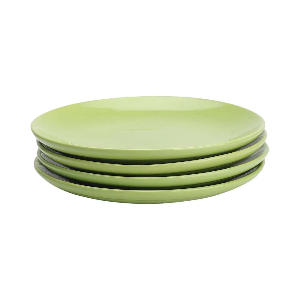 Matte Green Ceramic Side Plates Set Of 4