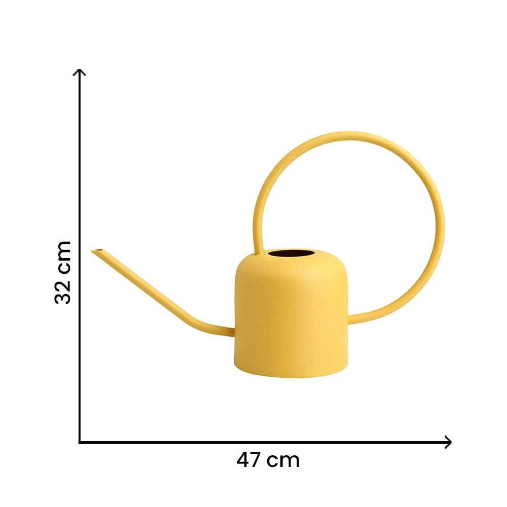 Matte Sunshine Steel Watering Can