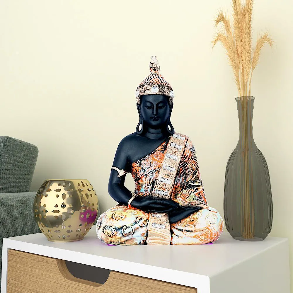 Meditating Buddha Sculpture Single Piece