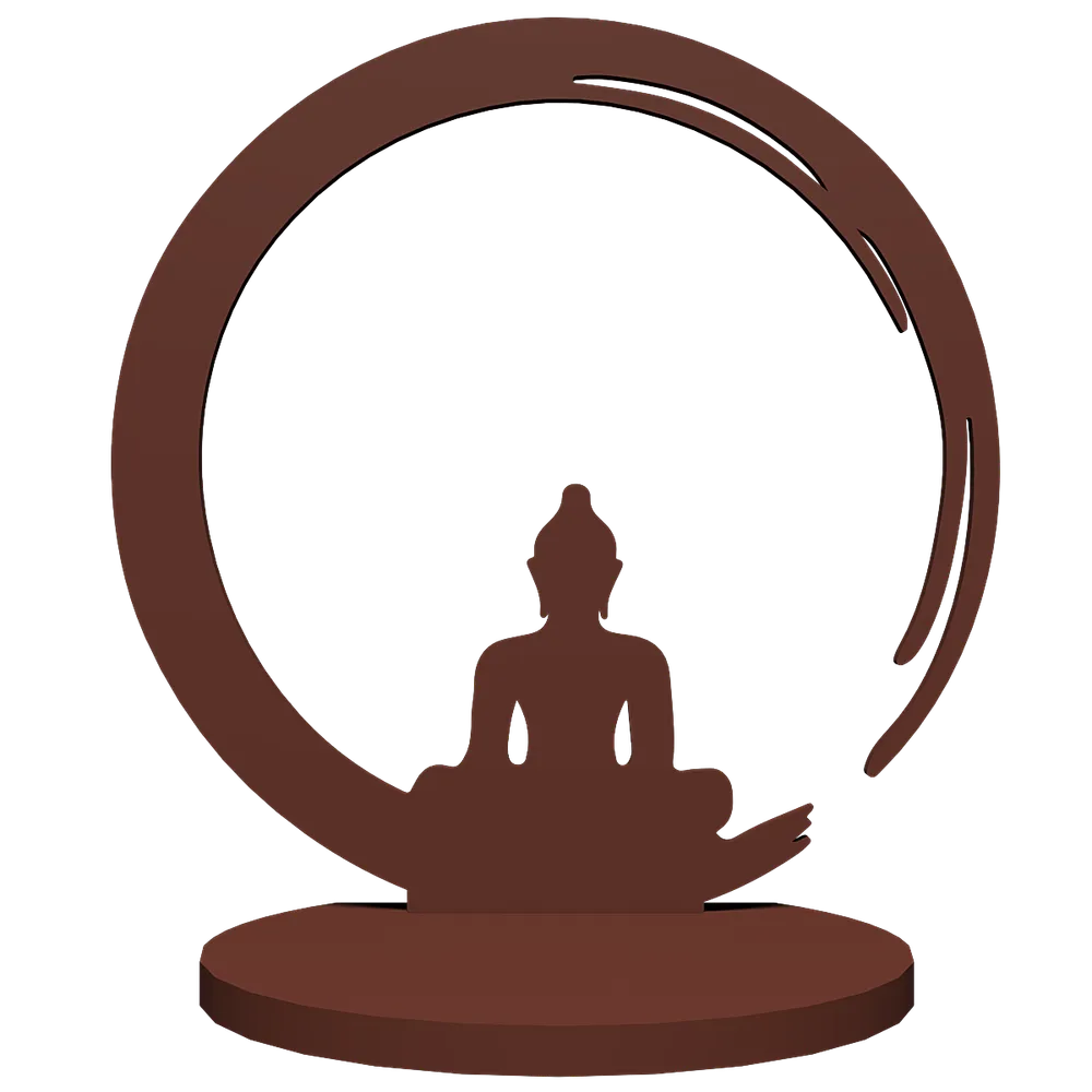 Meditating Buddha Shadow Tea Light Holder