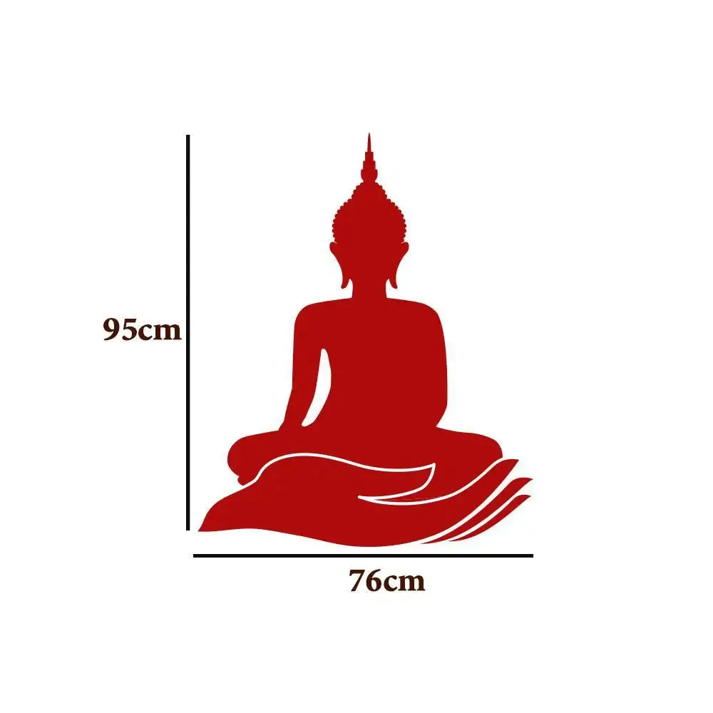 Meditating Buddha Silhouette Wall Sticker And Decal