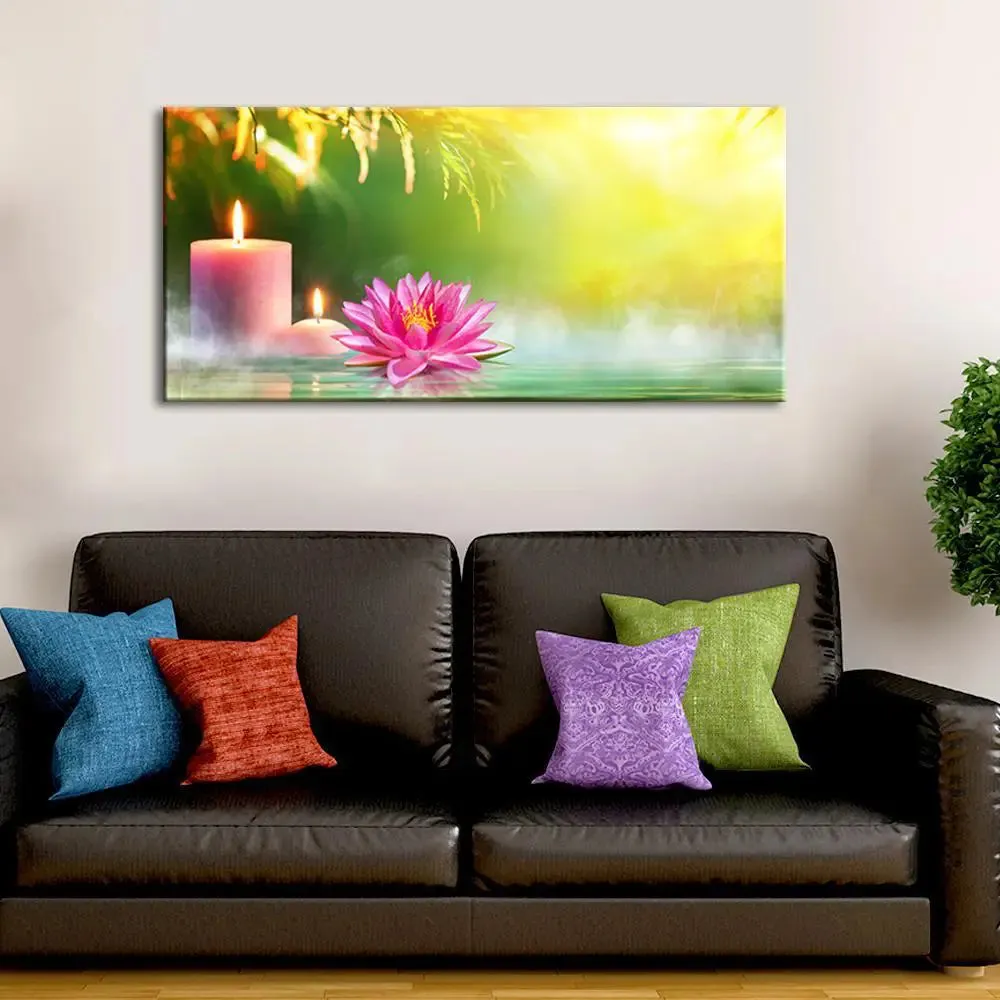 Meditation with Nature Canvas  Wall Hanging With Wood Frame