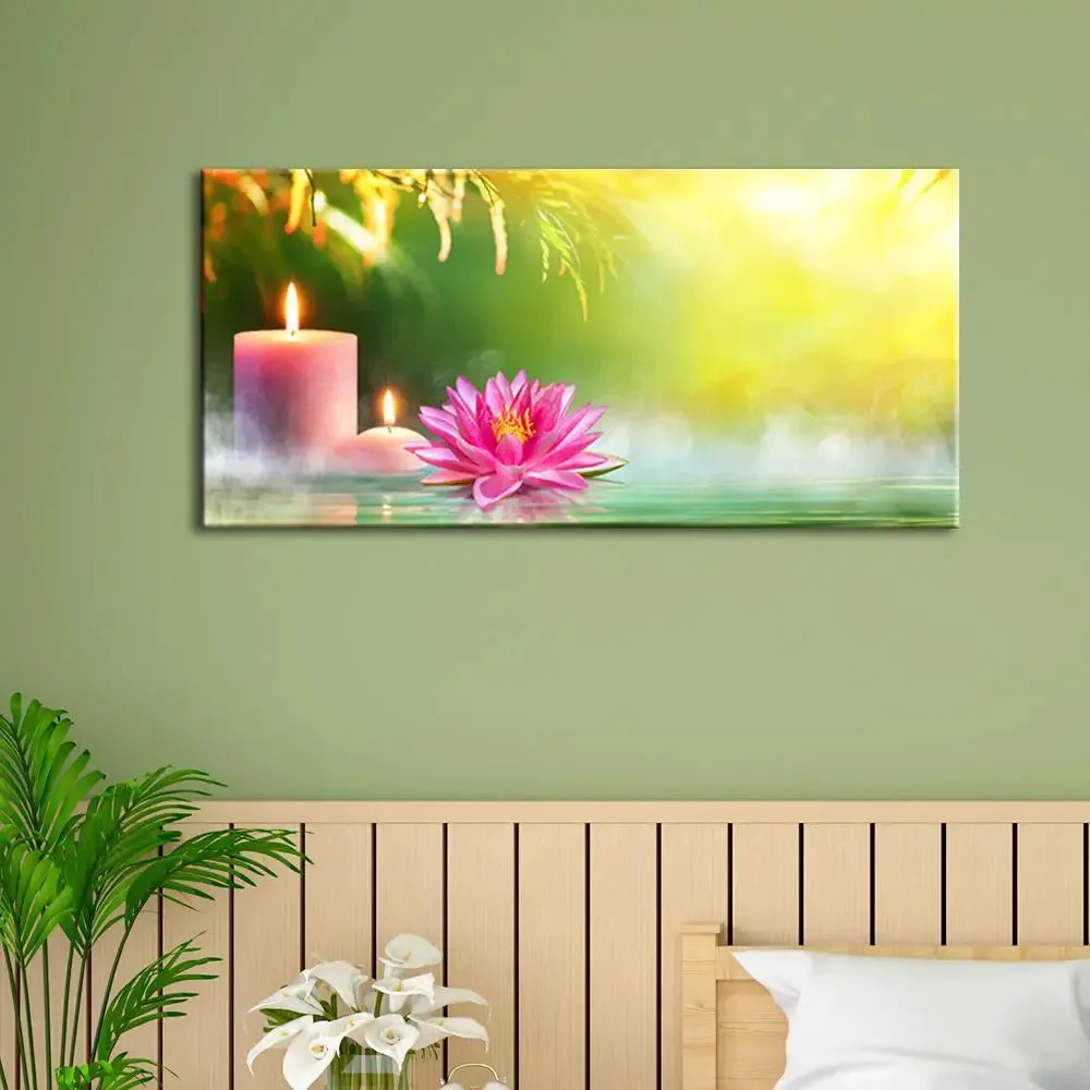 Meditation with Nature Canvas  Wall Hanging With Wood Frame