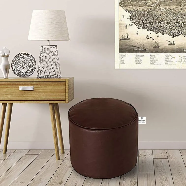 Medium Brown Pouffe Bean Bag Cover