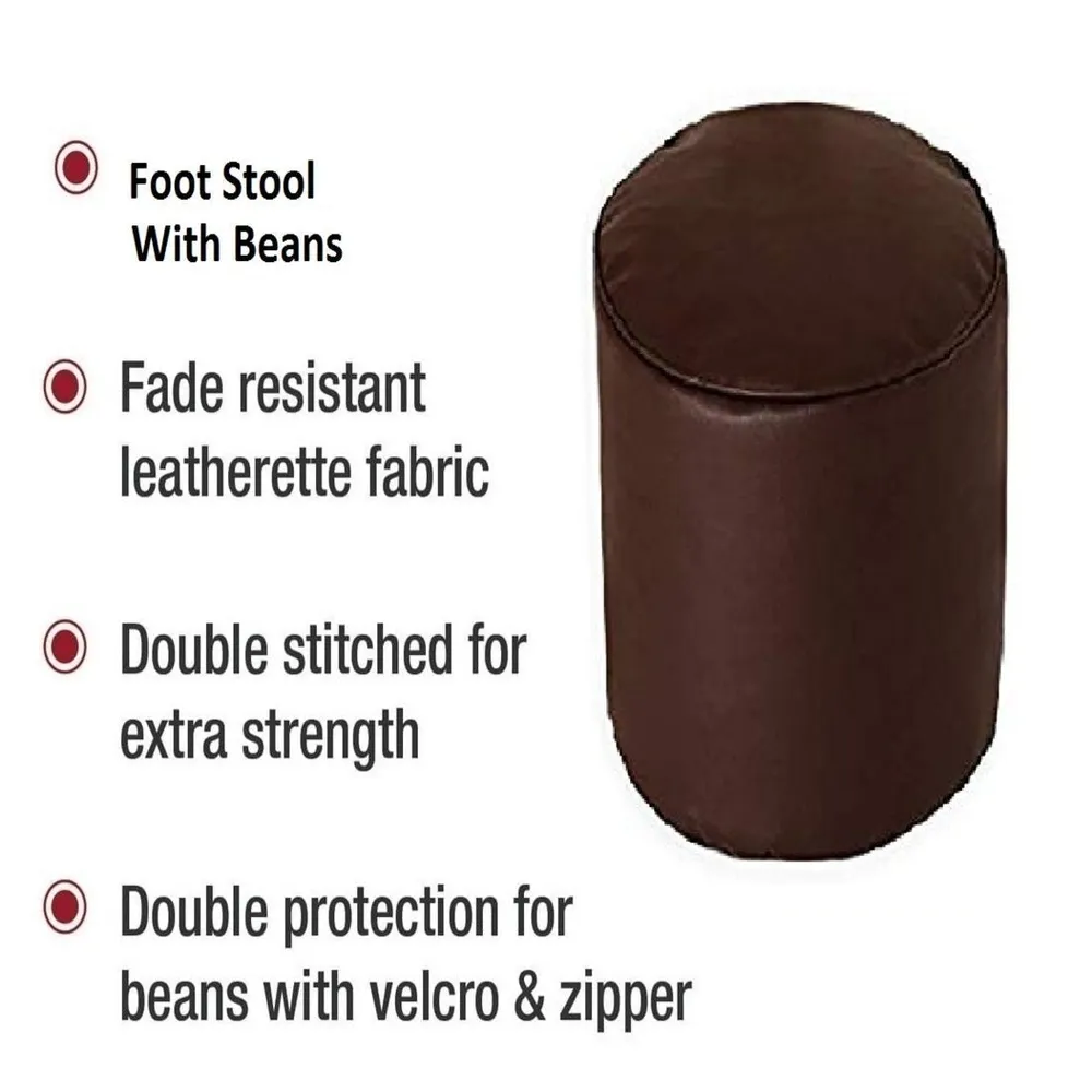 Medium Brown Pouffe Bean Bag Cover