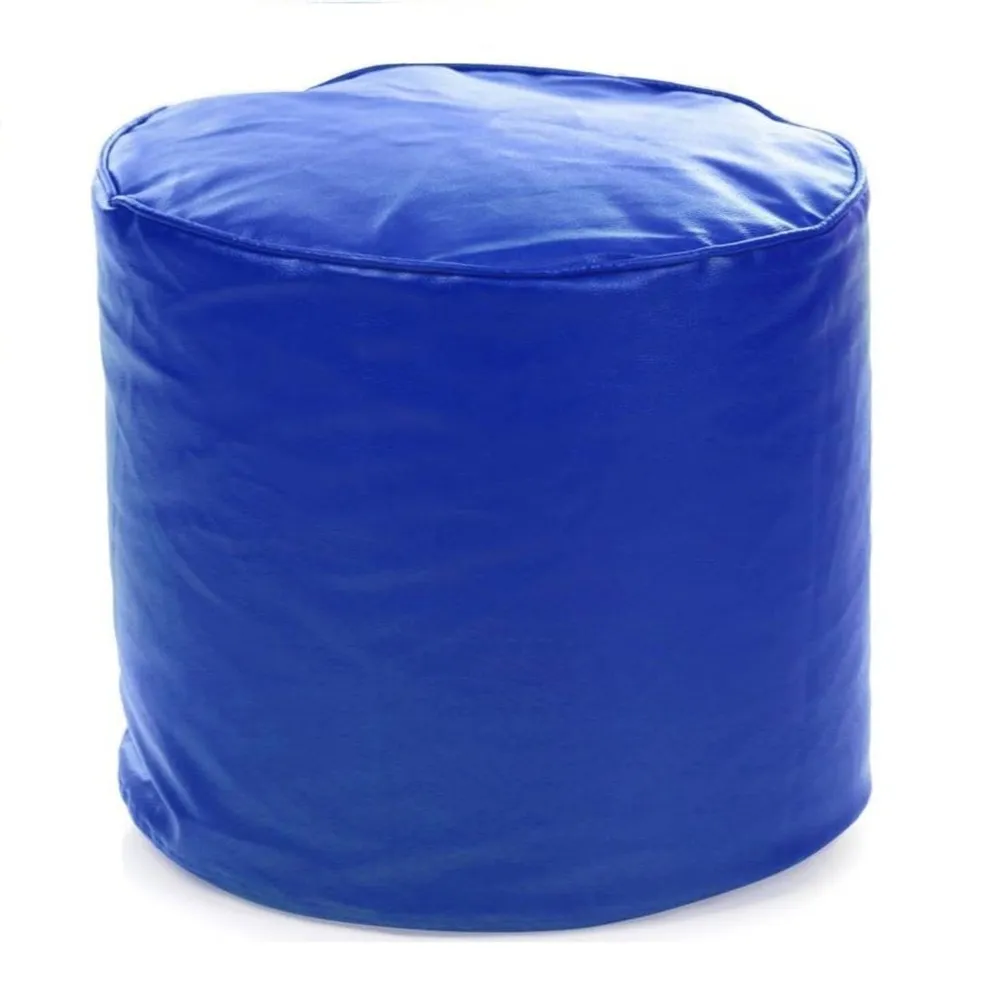 Medium Pouffe Plush Blue Bean Bag Cover