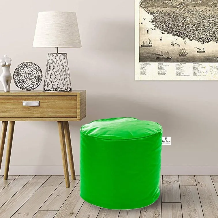 Medium Pouffe Plush Green Bean Bag Cover