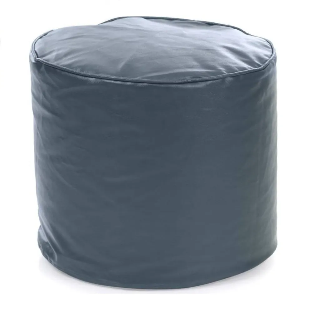Medium Pouffe Plush Grey Bean Bag Cover
