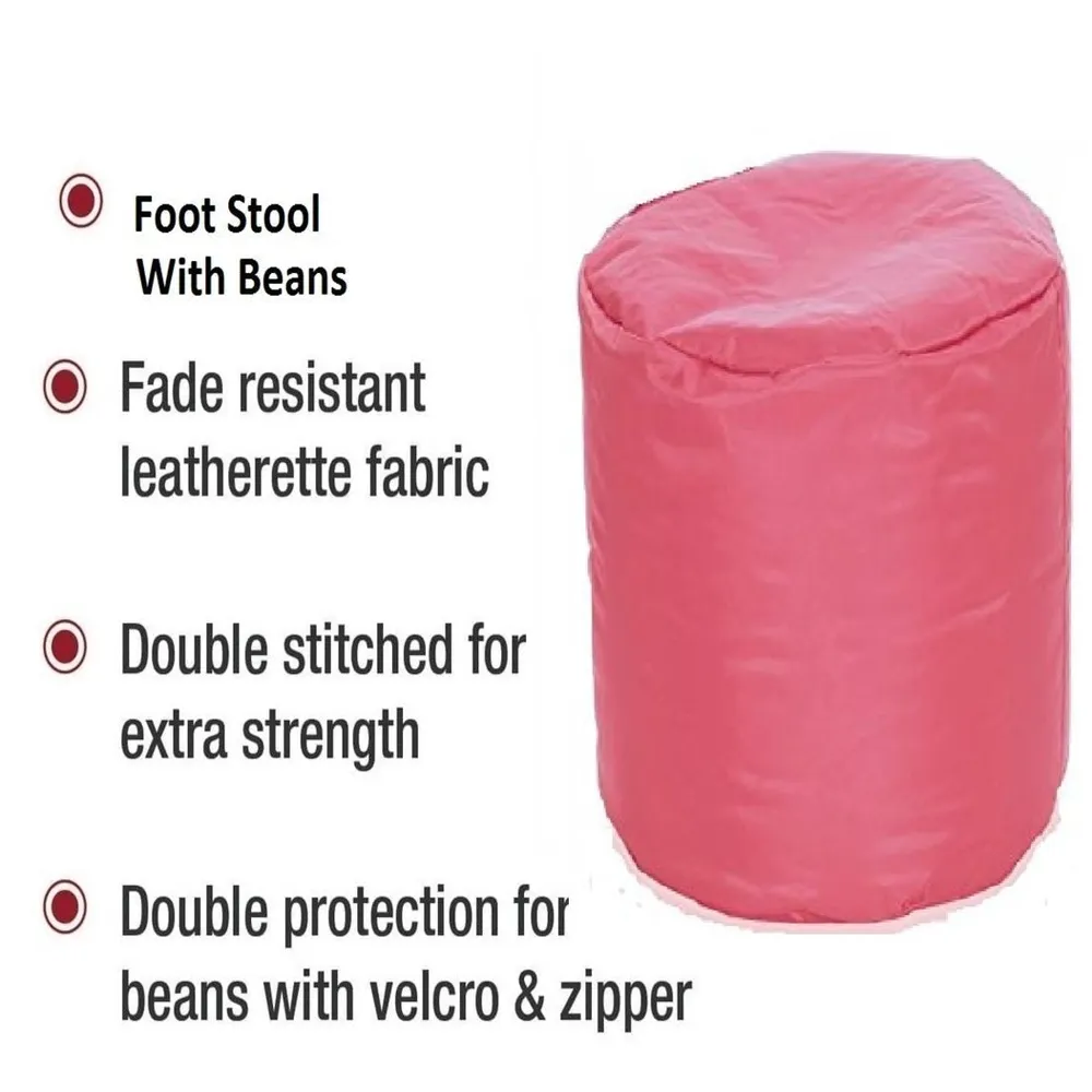 Medium Pouffe Plush Pink Bean Bag Cover