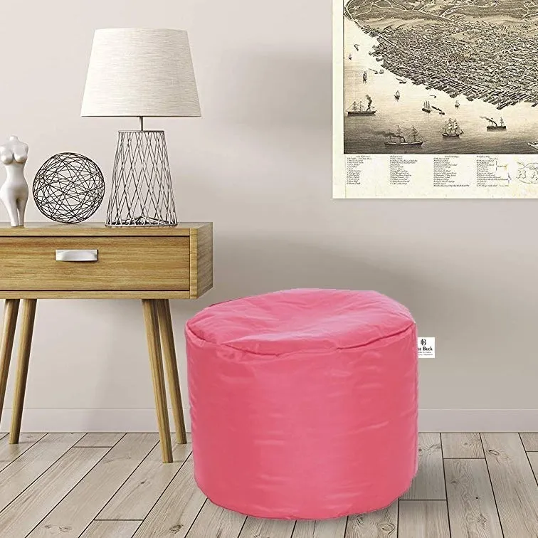 Medium Pouffe Plush Pink Bean Bag Cover