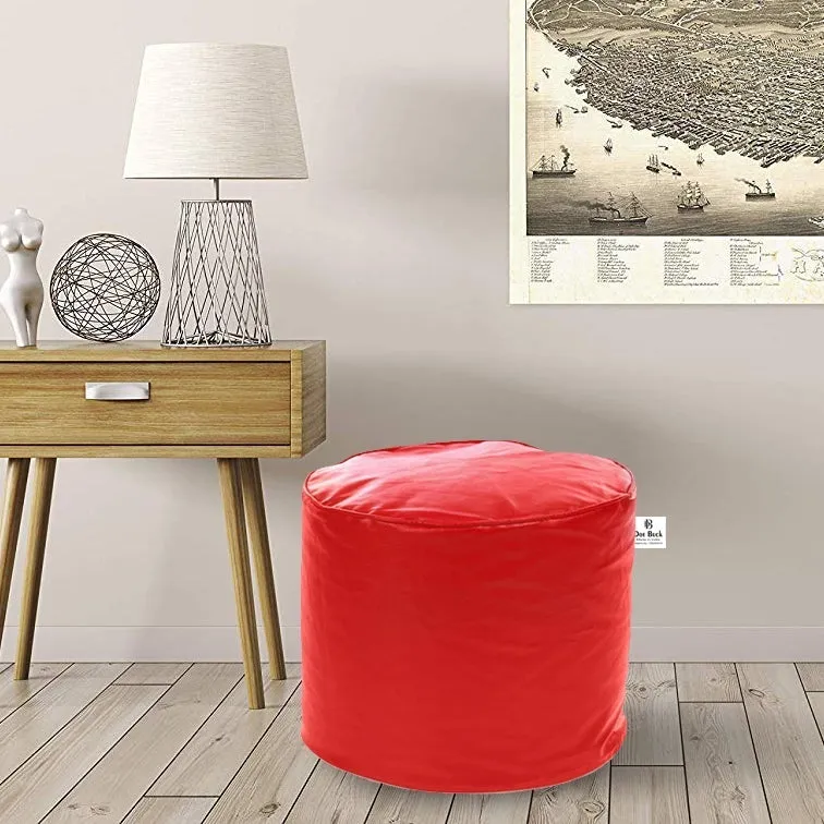 Medium Pouffe Plush Red Bean Bag Cover