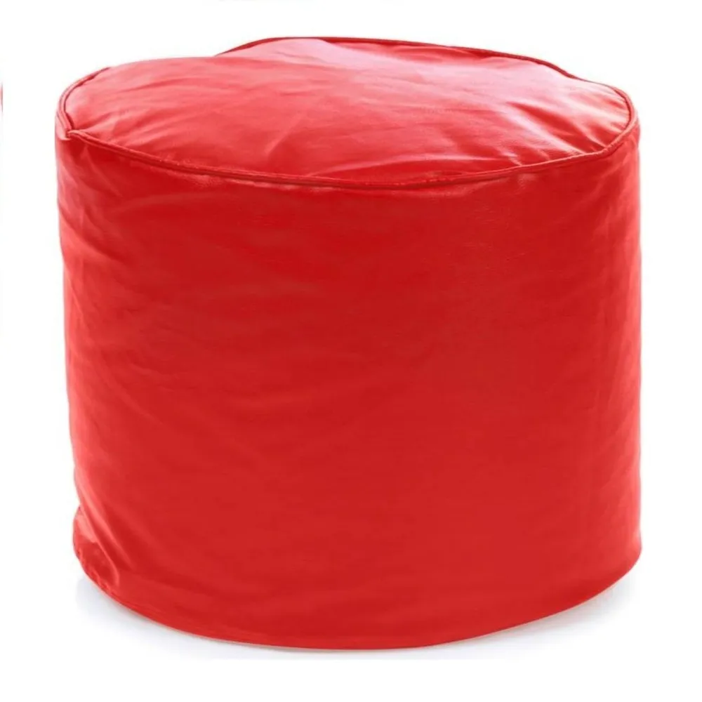 Medium Pouffe Plush Red Bean Bag Cover