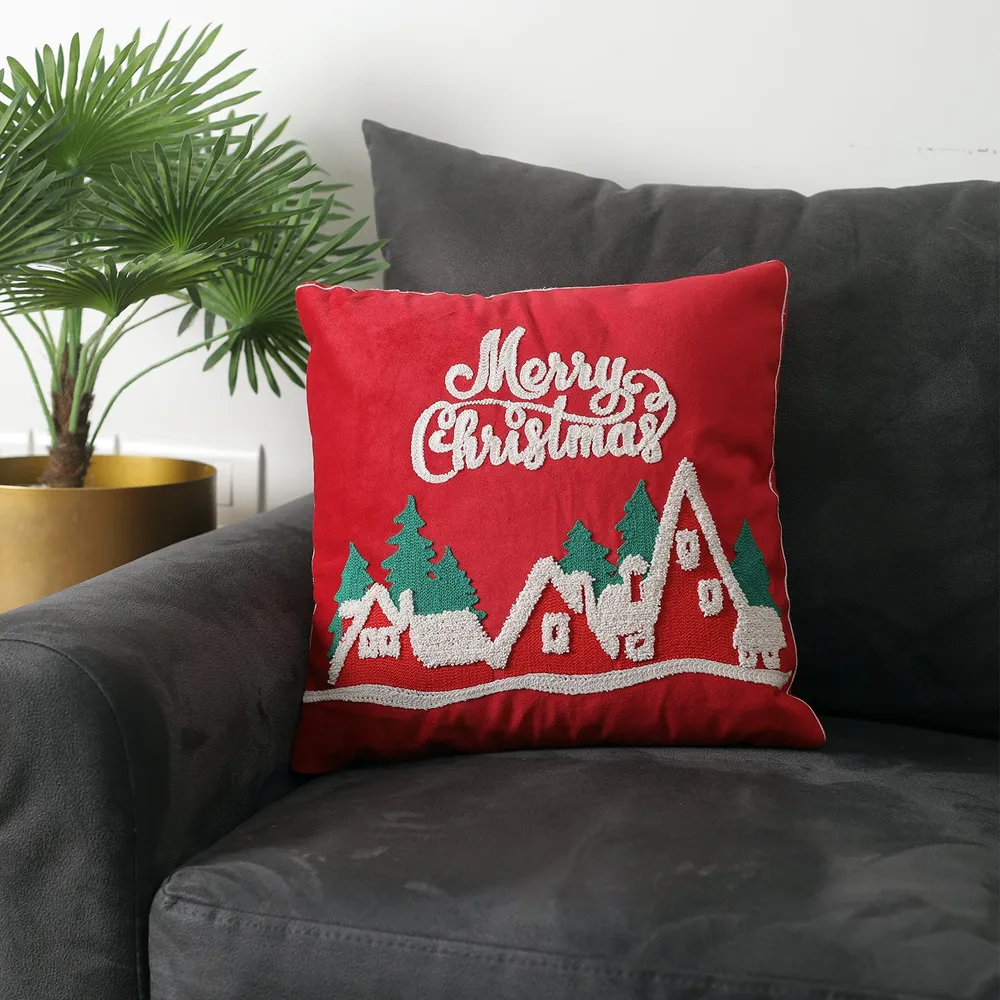 Merry Christmas Quoted Designer Cushion Cover