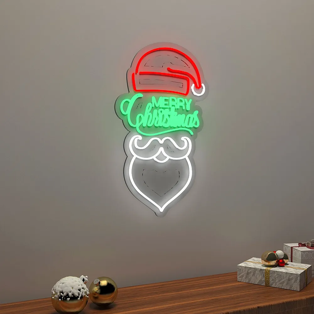Merry Christmas Santa LED Neon Light