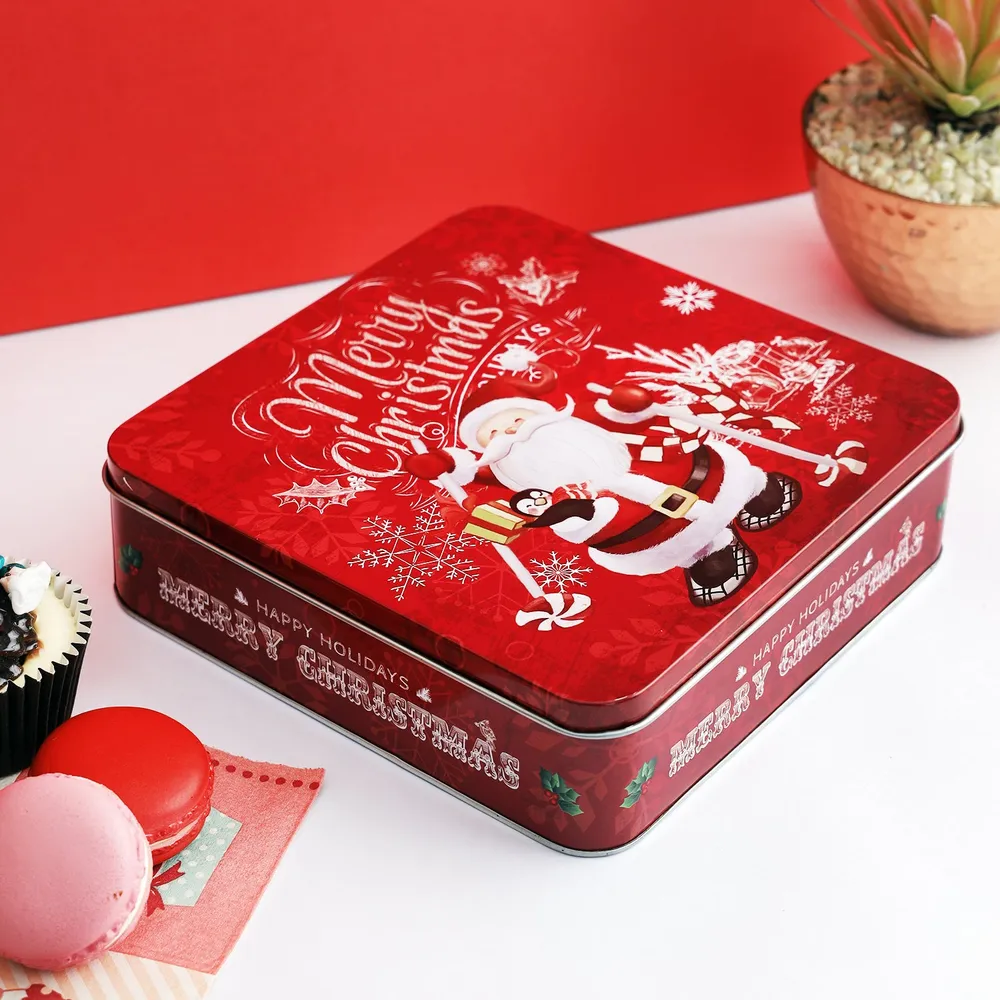 Merry Christmas Vibrant Red Gift Box