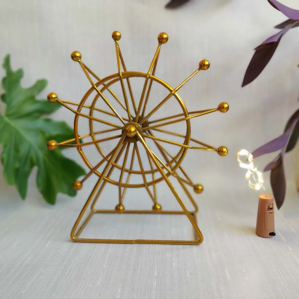Merry-Go-Round Illuminating Golden Wheel