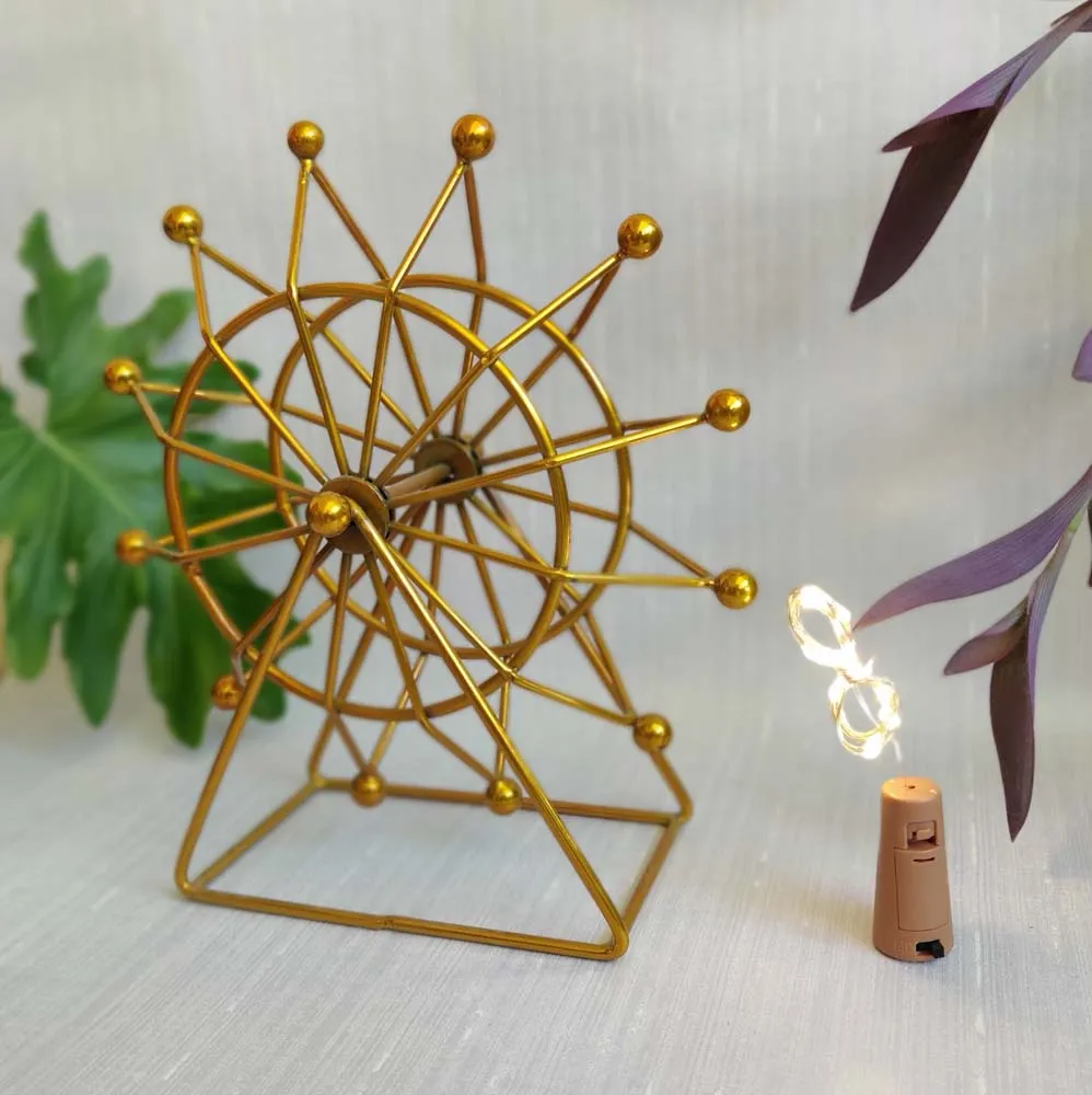 Merry-Go-Round Illuminating Golden Wheel
