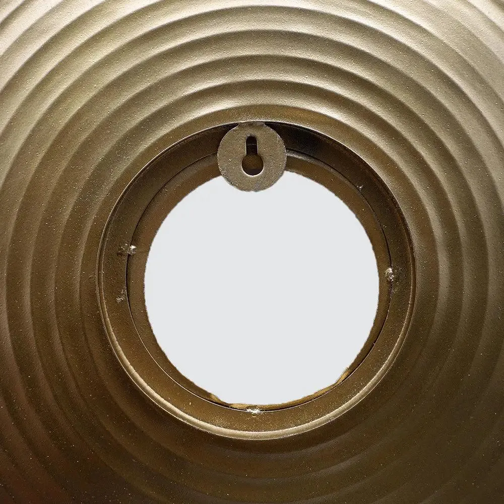 Mesmerising Gold Round Ring Metal Wall Decor - Set of 3