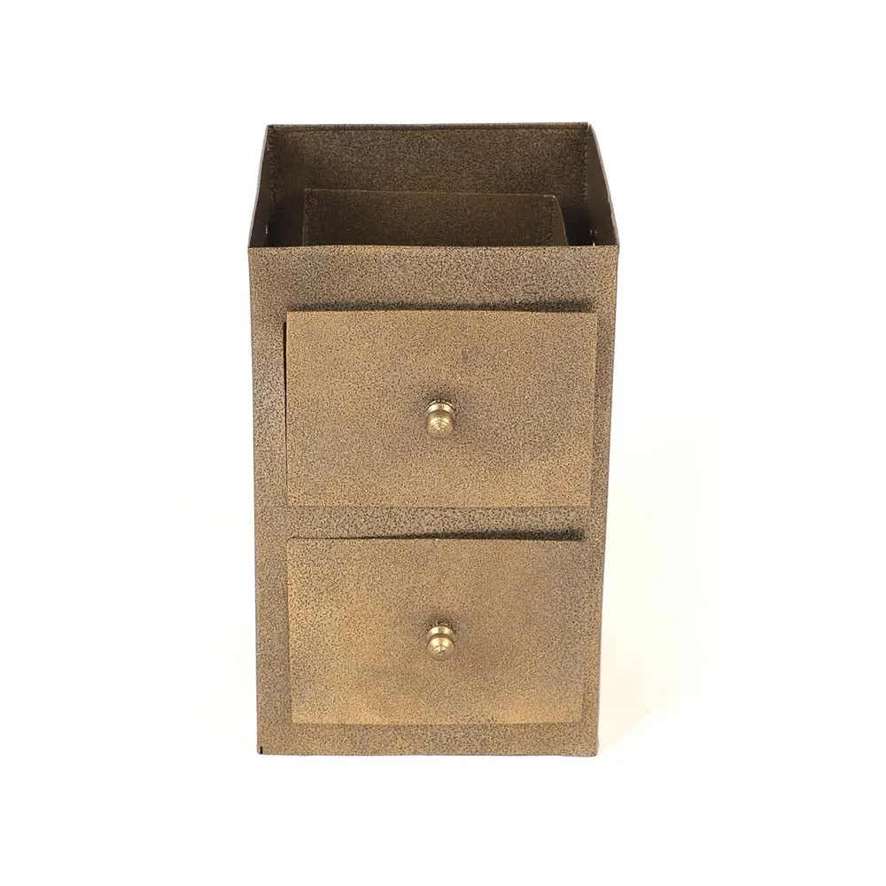 Metal Christmas Tea Light Candle Holder & Stationary Holder Set Of 3