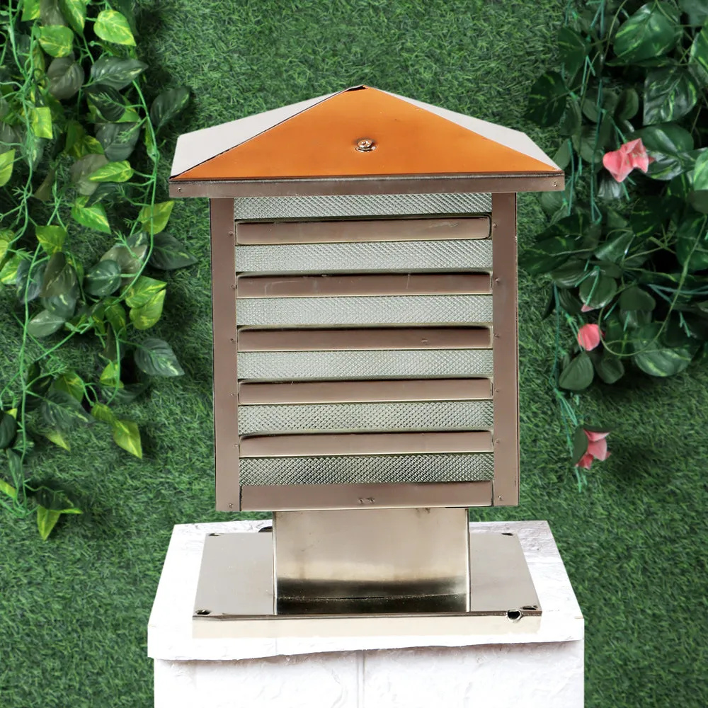 Metal Designer Golden Outdoor Gate Light
