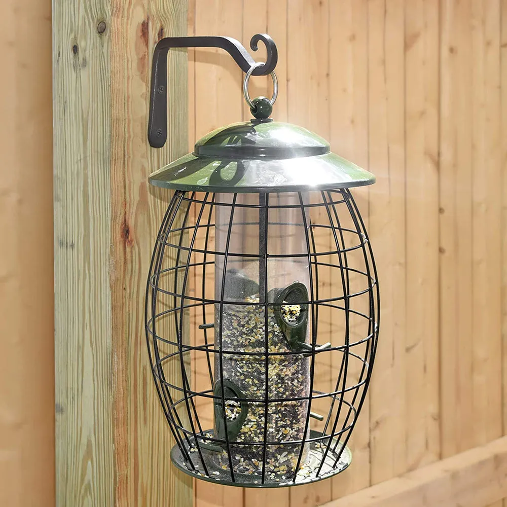 Metal Wall Hook Hanging Plant Bracket (Black)