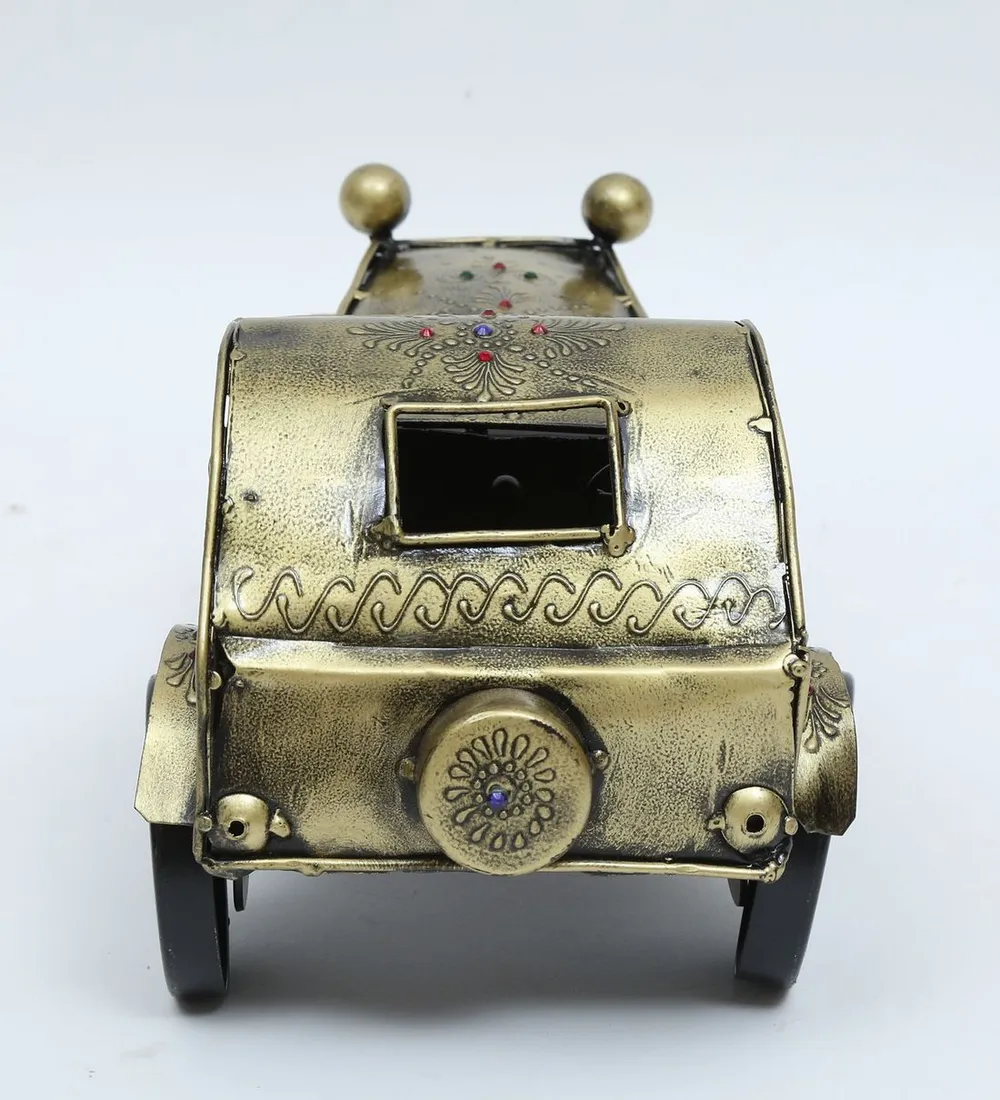 Metallic Antique Car Table Decor