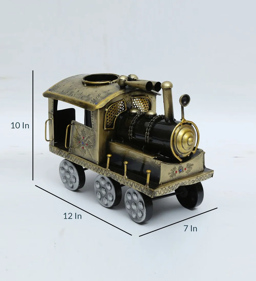 Metallic Big Engine Artistic Pen Stand Single Piece