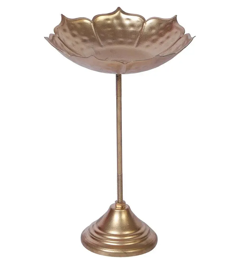 Metallic Detachable Suflower Urli with Stand (Set of 3)