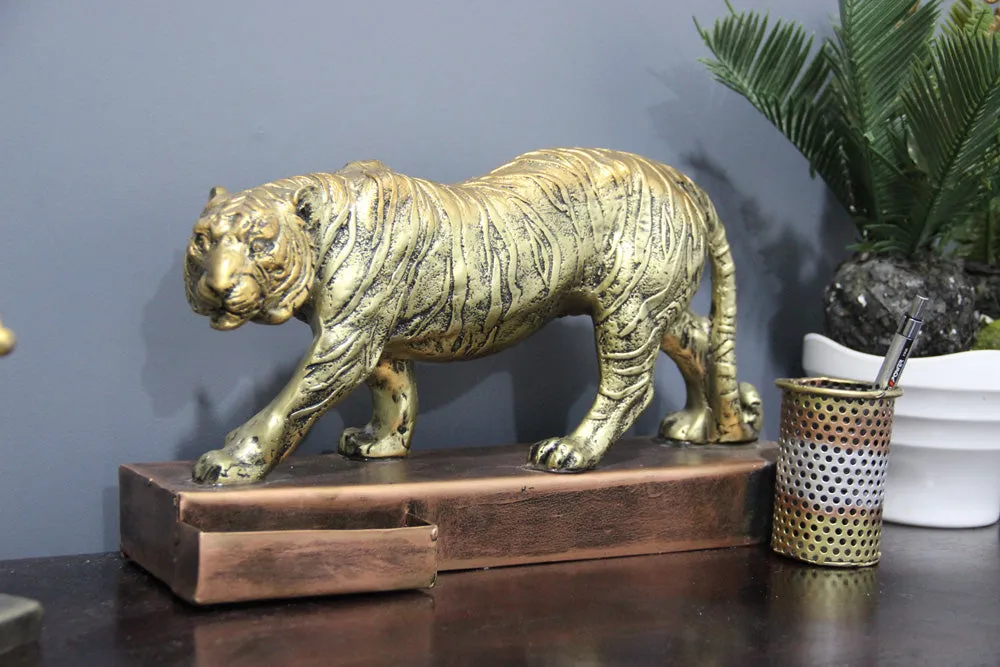 Metallic Royal Tiger Table Accent Single Piece