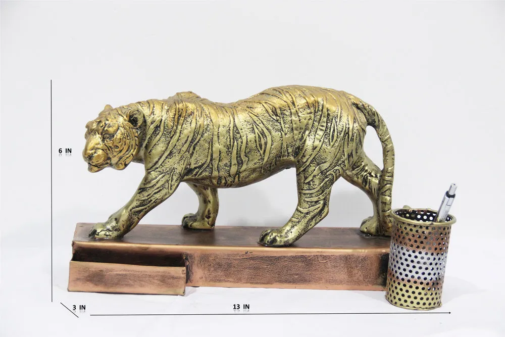 Metallic Royal Tiger Table Accent Single Piece