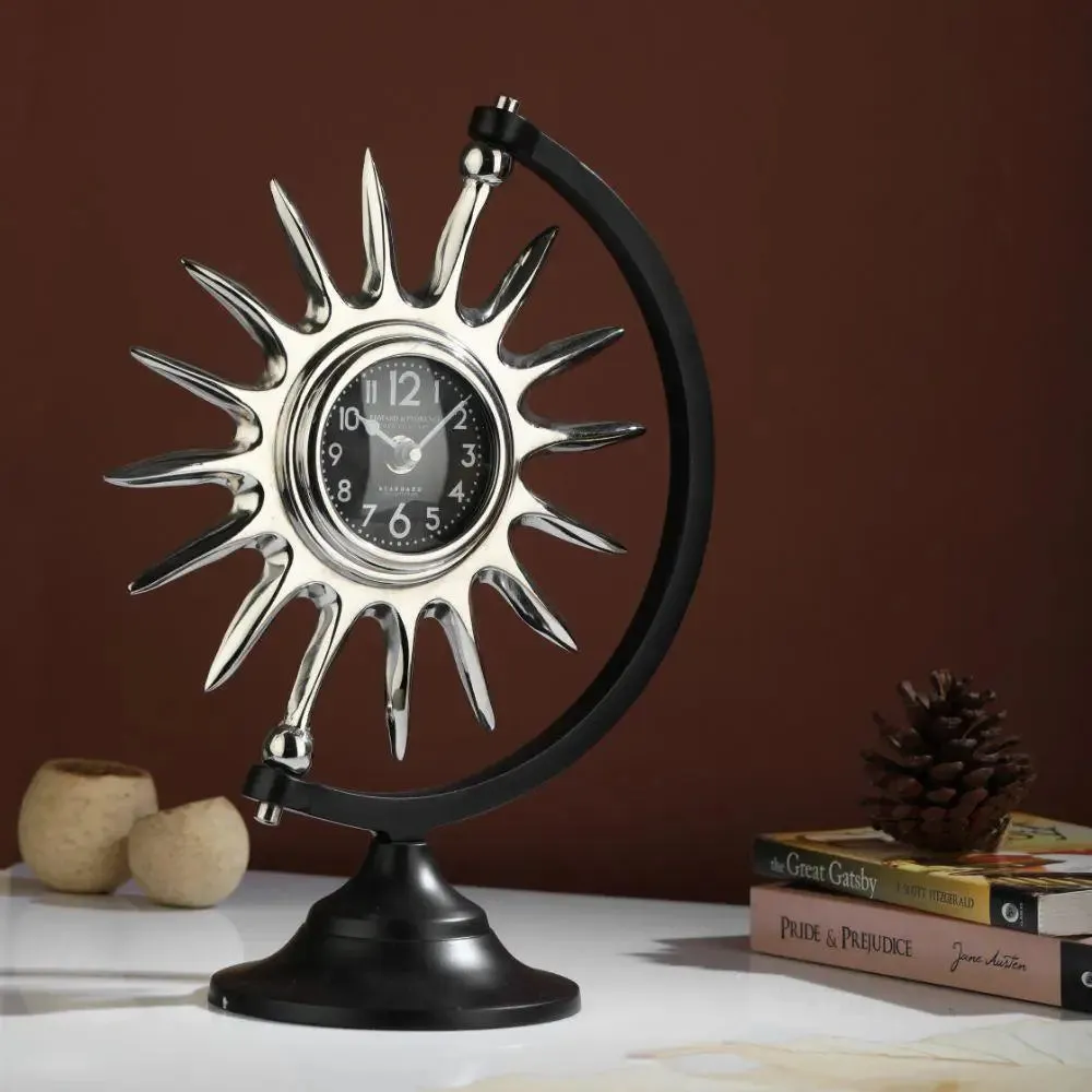 Metallic Table Clock for Desk
