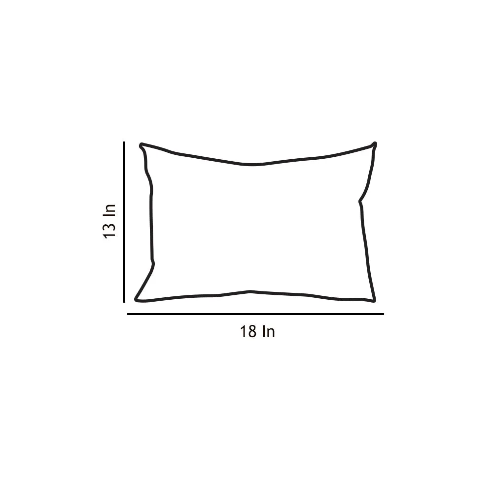 Mid Gray Parallel Line Stripe Print Cushion Cover