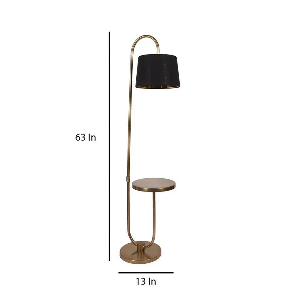 Midnight Elegance Floor Lamp With Iron Base