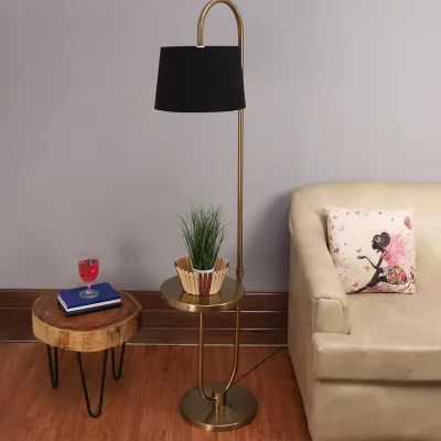 Midnight Elegance Floor Lamp With Iron Base