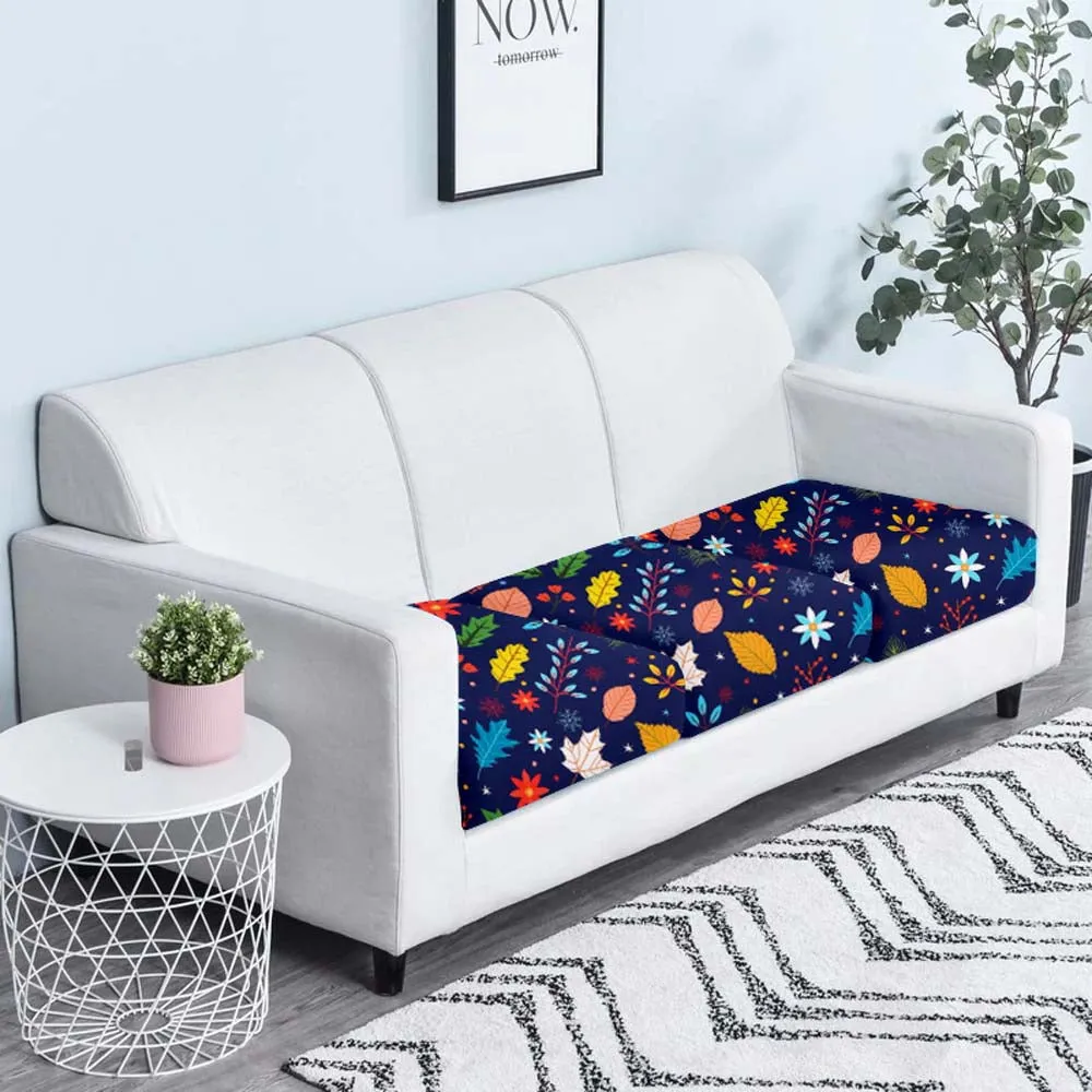 Midnight Forest Strechable Blue Sofa Seat Covers Set Of 2/4/6/8 Pack of 2