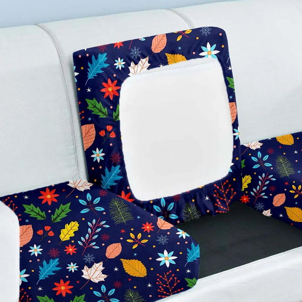 Midnight Forest Strechable Blue Sofa Seat Covers Set Of 2/4/6/8 Pack of 2