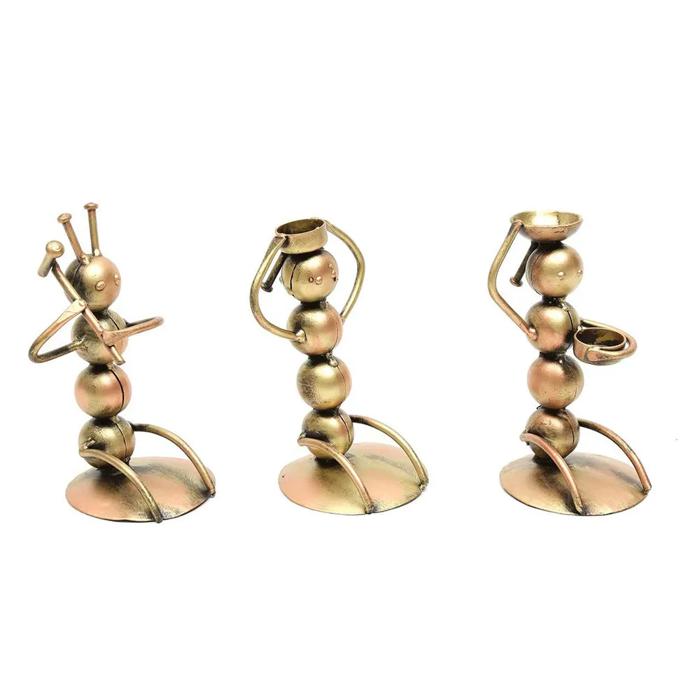 Miniature Musicians in Gold Finish for Table Decor