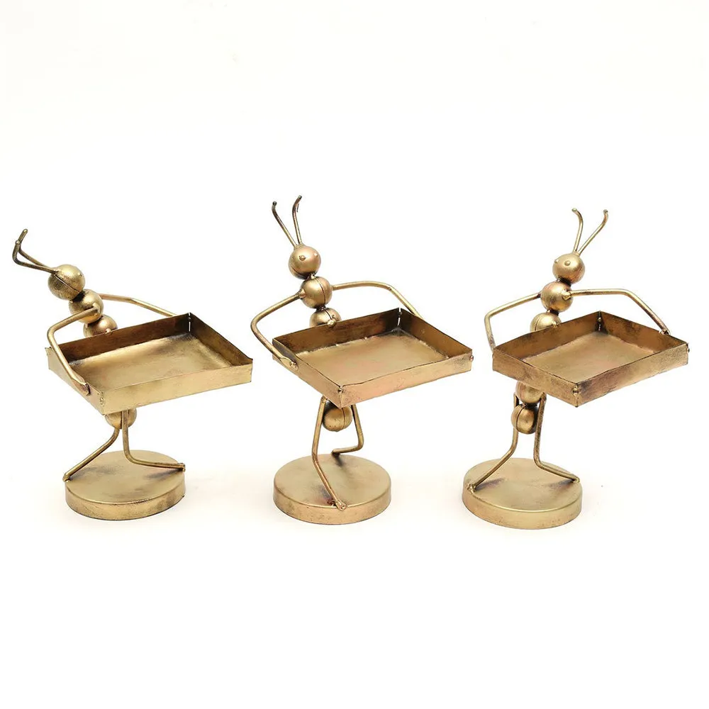 Miniature Musicians in Metallic Finish for Table Decor