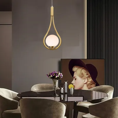 Minimalist Designer Contemporary Pendant Light (Bulb not included)